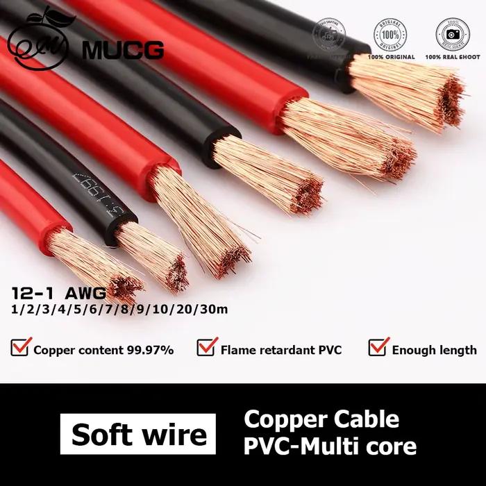 Fils électriques noirs et rouges