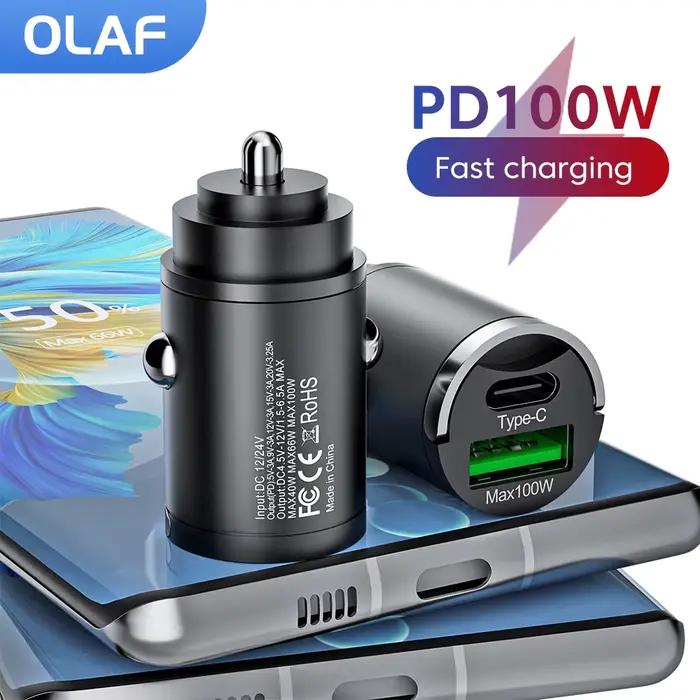 OlPG-Mini chargeur de téléphone de voiture USB C