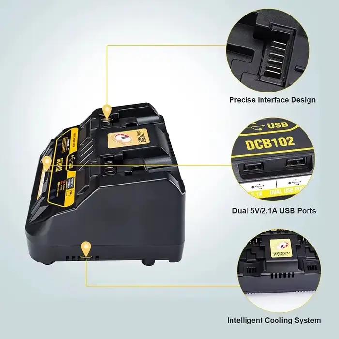 Chargeur de batterie Li-ion DCB102