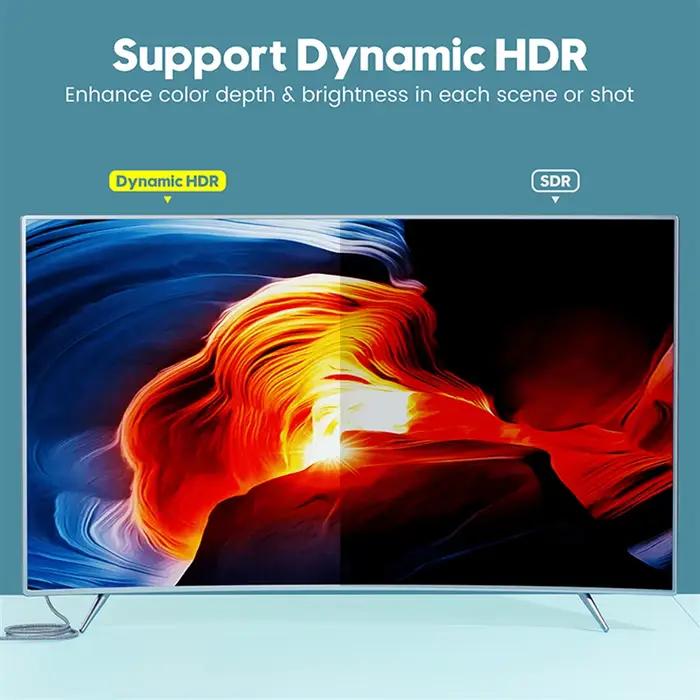 Vothoon câble 8K 2.1 120Hz 4K Compatible HDMI 2.1 Ultra haute vitesse HDR eARC pour boîtier HDTV projecteur