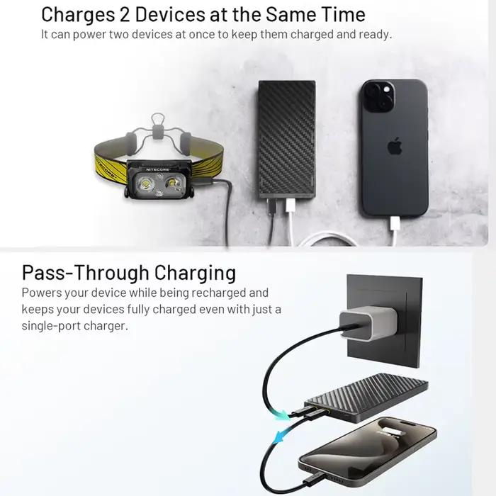 NITECORE NB10000 Gen4 NB20000 Gen3 Banque d'alimentation portable 20000mAh en fibre de carbone PD/QC3.0 18W Charge rapide pour iPhone Xiaomi