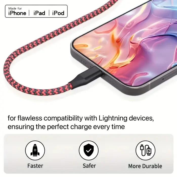 Câble Lightning tressé en nylon LAIHONEN