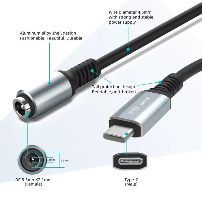 Cordon d'Alimentation USB de Type C