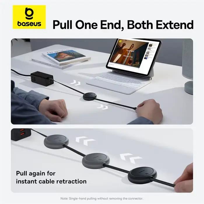 Baesus câble USB C rétractable 60W pour iPhone 15 Plus Pro Max