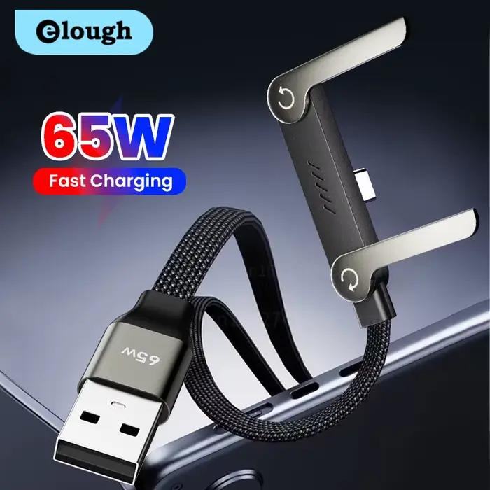 Câble USB 2 en 1 65W, support pliable