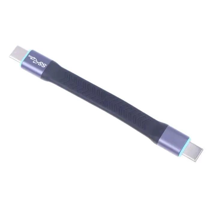 Câble USB3.2 TypeC 10cm Charge Rapide Ligne de Données Haute Vitesse UsbC Vers UsbC Compact Pour Connexion Instantanée Transfert Fichiers Rapidité De Transmission Occasions Spéciales