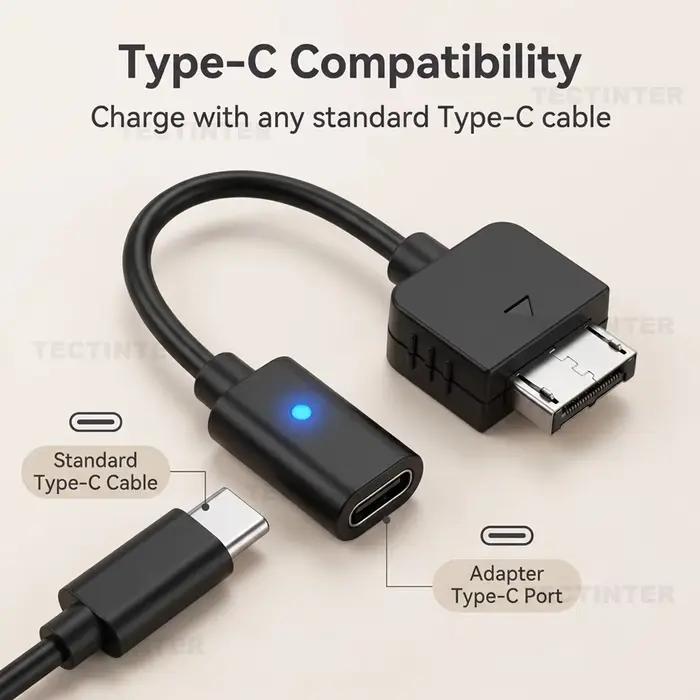 Câble USB C pour PS Vita 1000 adaptateur de charge portable convertisseur de type C cordon d'alimentation pour accessoires de console occasions spéciales gaming portable