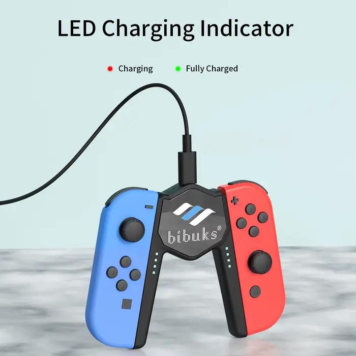 Support de charge double Type-C avec indicateur LED pour manettes NS Switch / Oled