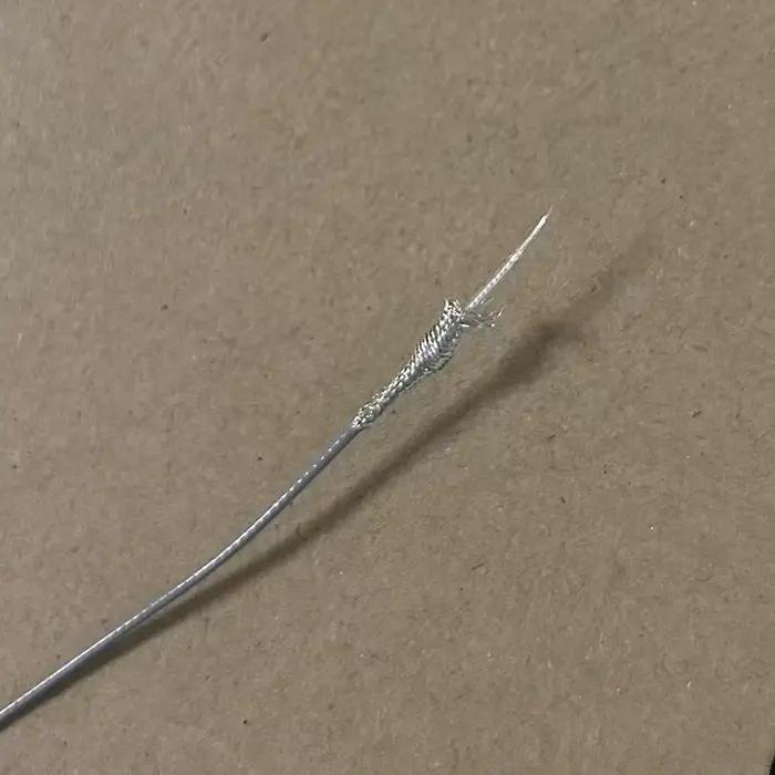 Câble coaxial RF1.13mm ultra flexible et mince pour systèmes de sécurité vidéo autoradios et DVR en cuivre plaqué argent 600V 200°C