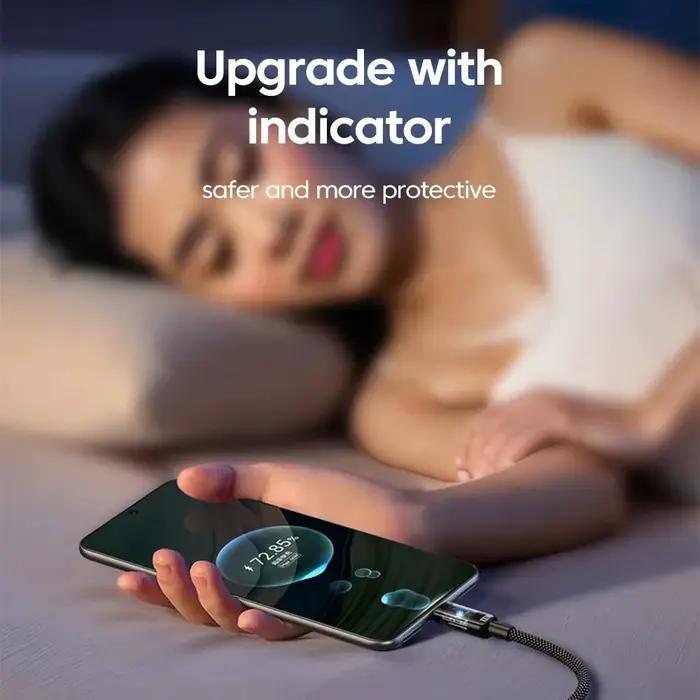 0.25/1/1.5/2M 240W Nylon USB C PD câble de données de Charge ultra rapide avec affichage numérique LED USB vers Type C