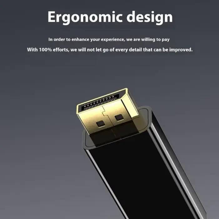 462E Type C Câble DisplayPort 4K 60Hz Plugs lecture