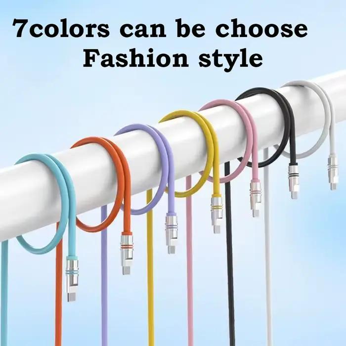 Hichain PD240W USB C câble de charge rapide Silicone liquide souple Type vers C