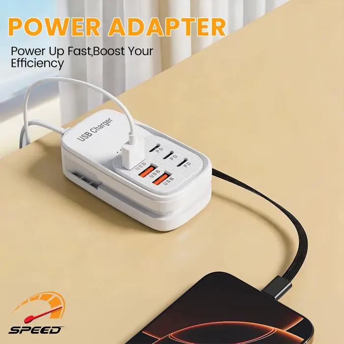 Chargeur USB rapide 6 en 1