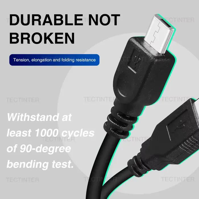 Câble de chargement Micro USB de 1.8M pour PS4 et XBOX One et contrôleur de téléphone portable
