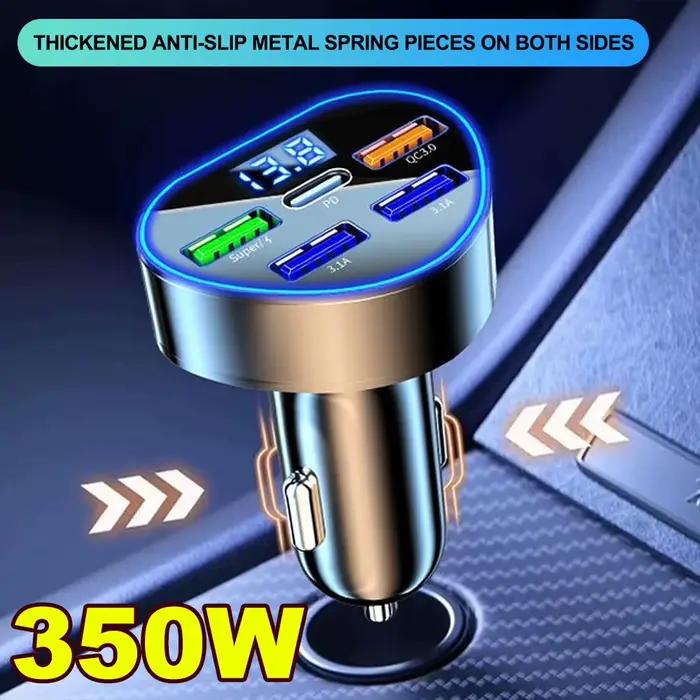 Chargeur de téléphone de voiture 350W USB Type C Charge ultra rapide dans