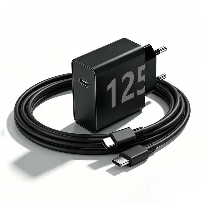 NOUVEAU Chargeur Original 125W pour Motorola USB C Type-C Charge Rapide pour Téléphone
