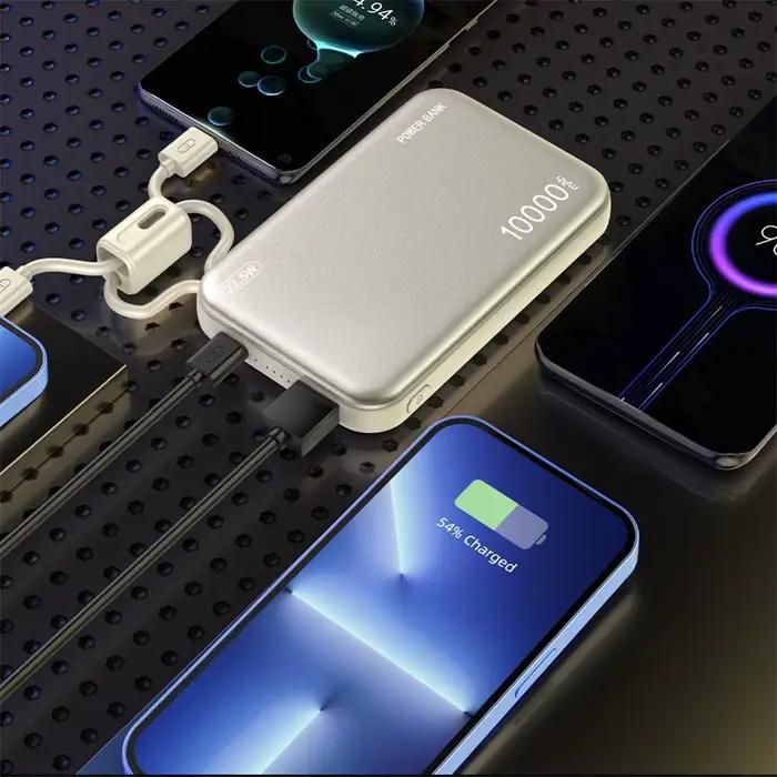 Batterie externe CCC 3C avec câbles intégrés