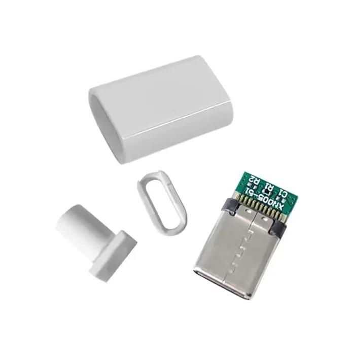 5/10 ensembles USB 3.1 Type C connecteur prise mâle bricolage fil à souder USB C