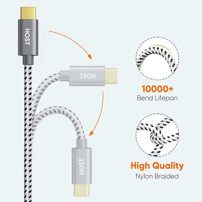 Câble court USB C vers Micro USB 0,2m résistant pour charge rapide et transfert de données sûr pour smartphone et ordinateur