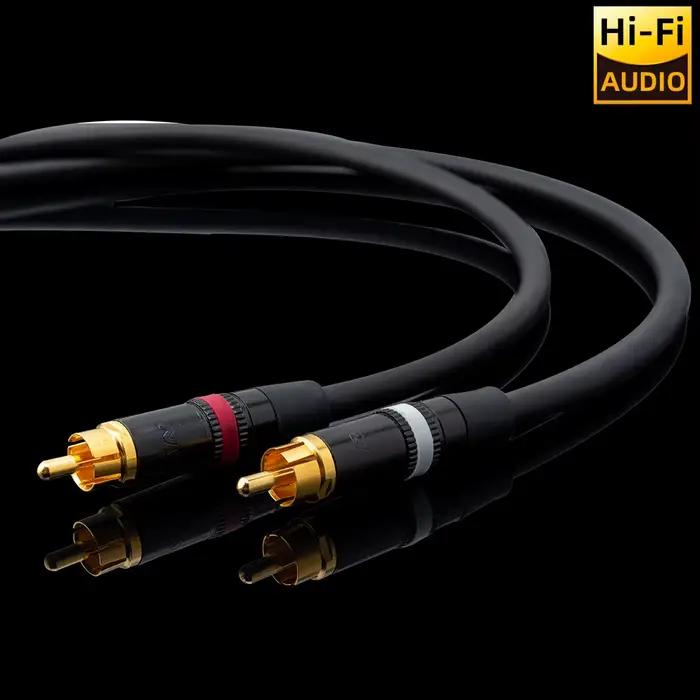 ▲ Japon Mogami 2964 75 Ohm câble Coaxial numérique prise RCA OFC Double blindage Hifi Spdif ligne Audio pour TV DAC amplificateur haut-parleur