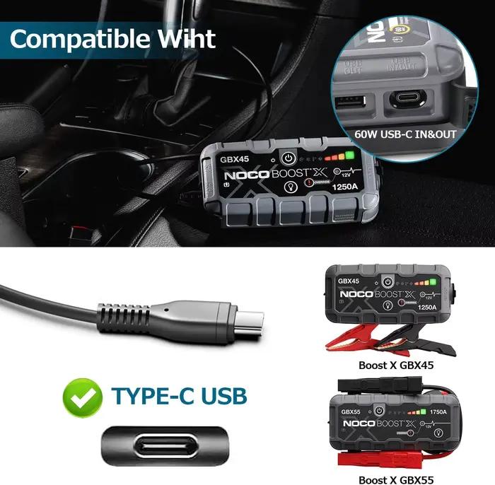 65W USB C pour NOCO GBC011 adaptateur chargeur de batterie