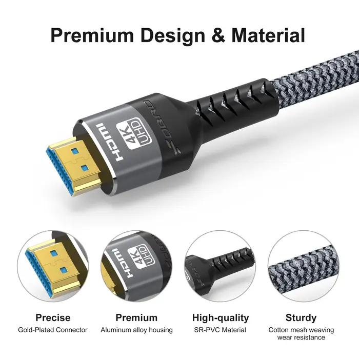 Câble HDMI 4K Compatible HDMI 2.0