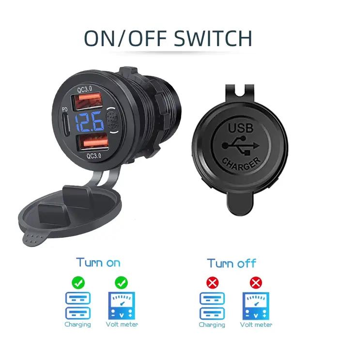 KEBIDUMEI – chargeur de voiture à 3Ports