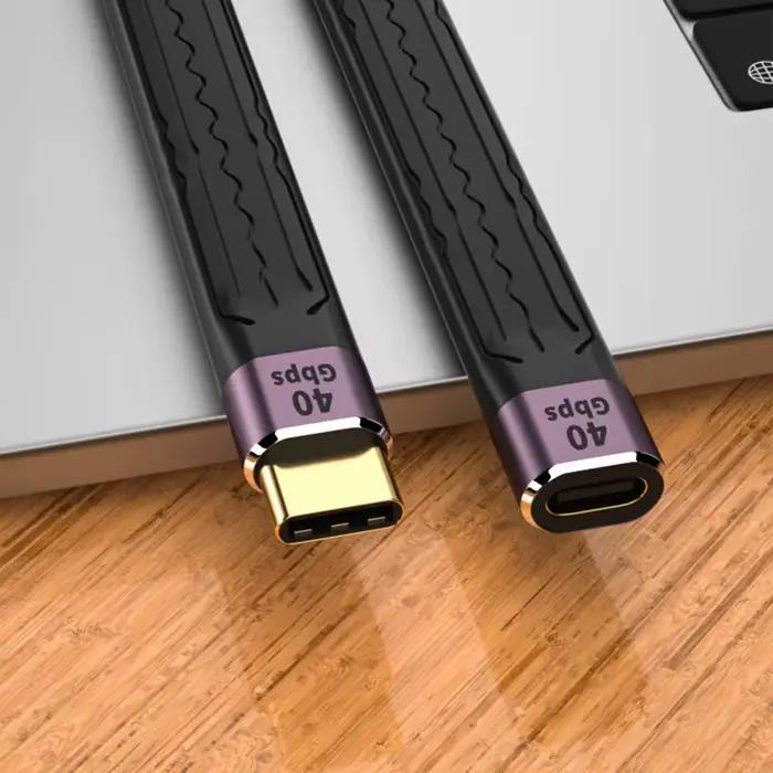 Câble d'extension USB-C 40Gbps 20V pour stockage mobile et charge rapide occasions quotidiennes professionnelles et personnelles