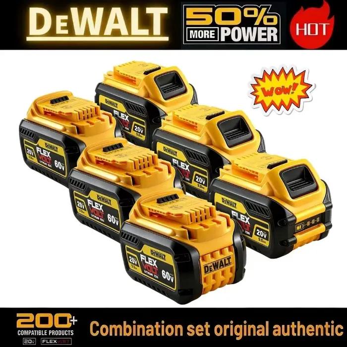 Batterie de remplacement 20V 6.0Ah DeWalt pour outils électriques compatibles avec divers modèles pour jardinage et bricolage