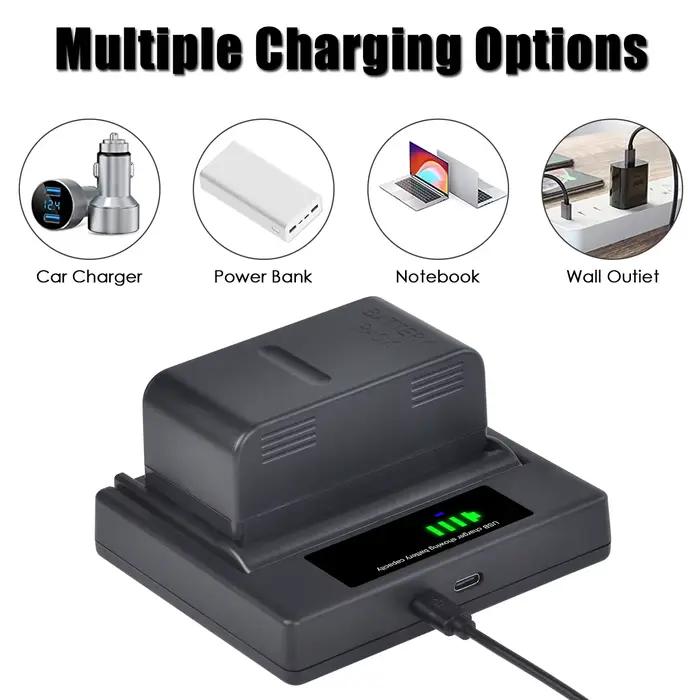 6V 4200mAh BN-V25U VW-VBS2E Batterie et Chargeur USB pour JVC BN-V22U