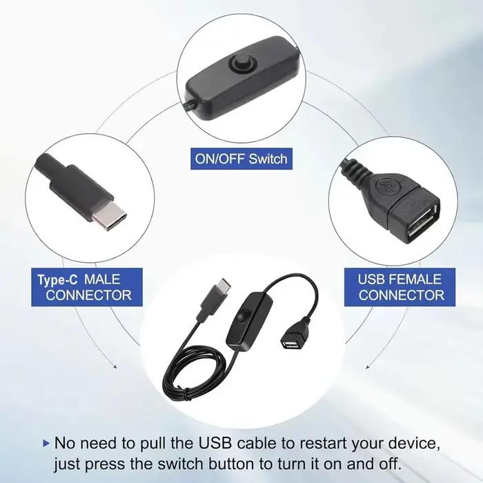 Câble OTG Type C USB type-c mâle vers USB 2.0 femelle