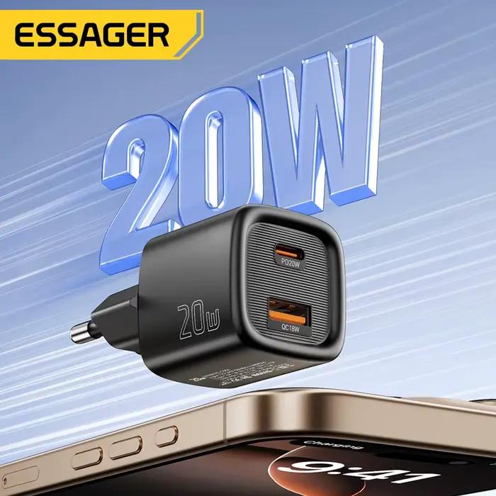 Essager 20W USB C chargeur Portable Type C