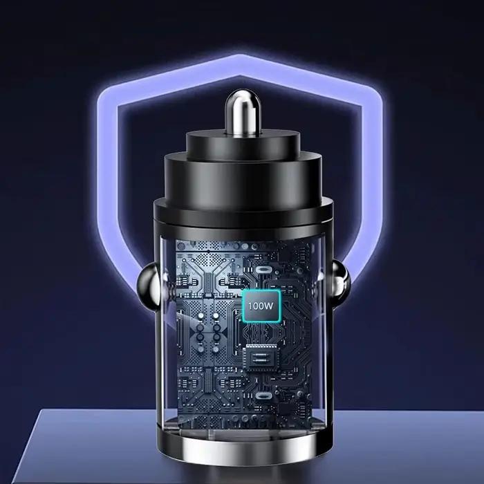 Mini chargeur de voiture 100W PD Type C