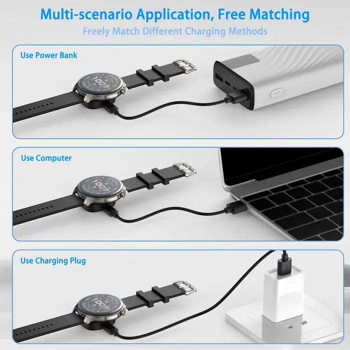 Convertisseur de chargeur sans fil pour Amazfit Balance 2/ Balance/T-Rex 3/Helio
