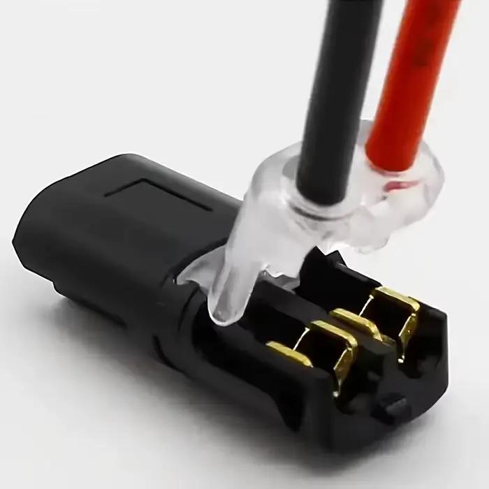 Connecteur Électrique Étanche de 1/2/3 Broches pour Véhicule - Barrette de Bornes Scellée et À l'Épreuve de la
