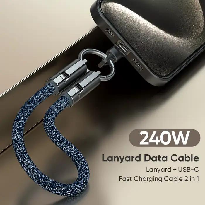 Câble de chargement rapide Mobile 5A USB-C vers USB-C 240W