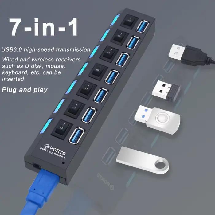 Répartiteur USB 3.0 avec interrupteur pour PC