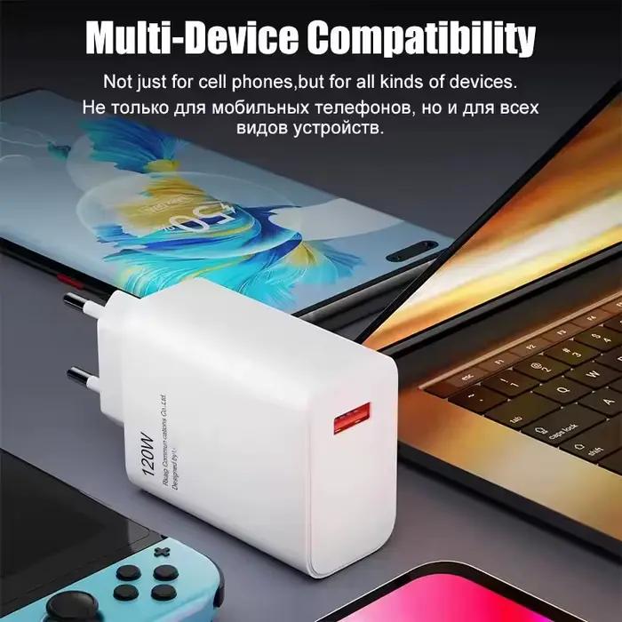 Chargeur 120W Turbo Fast Charge EU/US