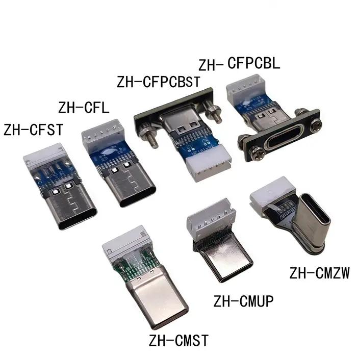 Câble 28AWG Type-C mâle à femelle et mâle à mâle avec plusieurs configurations et couleurs pour bureau et cadeaux d'occasion spéciale