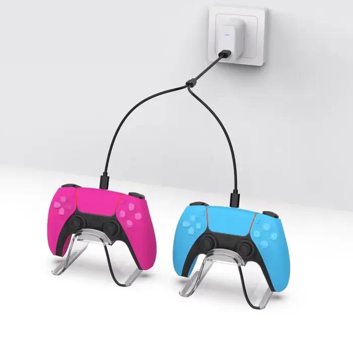 Câble de chargement Tahnuhna pour PS VR2, Switch et PS5, câble USB Type-C 2 en 1, ligne de données pour joueurs et réalité virtuelle