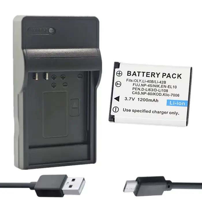 Chargeur ou batterie NP-45 NP-45A pour Fujifilm FinePix JX500 JX550 JX600 JX700 T200 T300 T400 T500 Z30 Z70 Z80 Z90 Z110 XP10 XP20