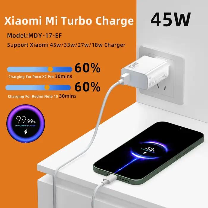 Chargeur XIAOMI 45W d'origine
