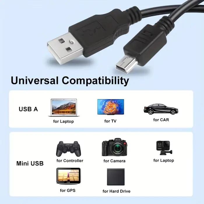 Câble Mini USB mâle vers mini-b 5 broches mâle
