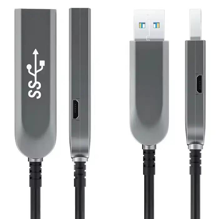 Câble de données à Fiber optique USB3.0 et 3.1 AOC 10Gbps USB3.0 mâle à femelle câble d'extension USB longue longueur 10m 20m 50m