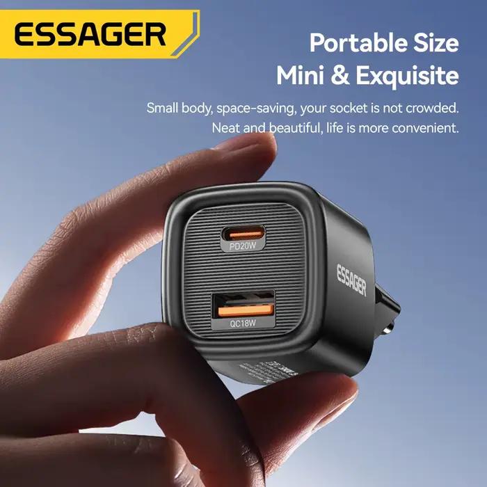 Essager 20W USB C chargeur Portable Type C
