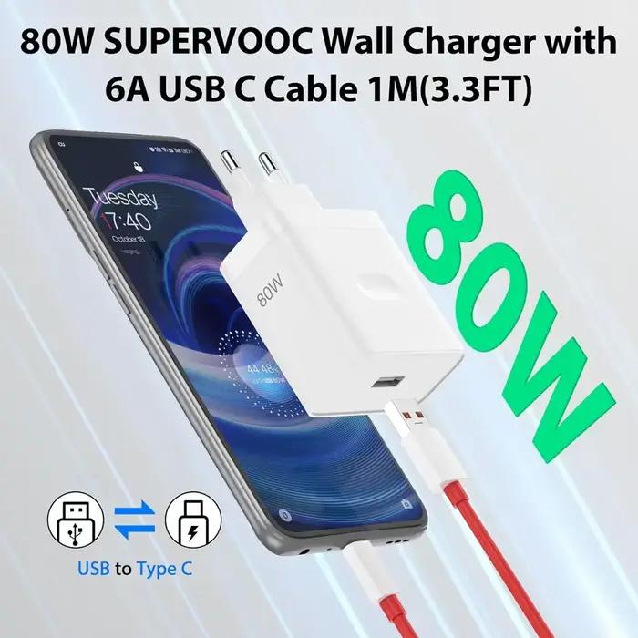 SuperVOOC – chargeur USB rapide 80W