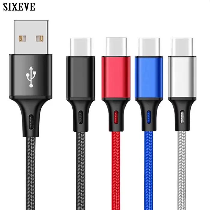 Câble USB Type A à C pour Samsung Galaxy S8 S9 S10 S20 A50 A51 USBC 1m 2m 3m de Long 25cm 50cm