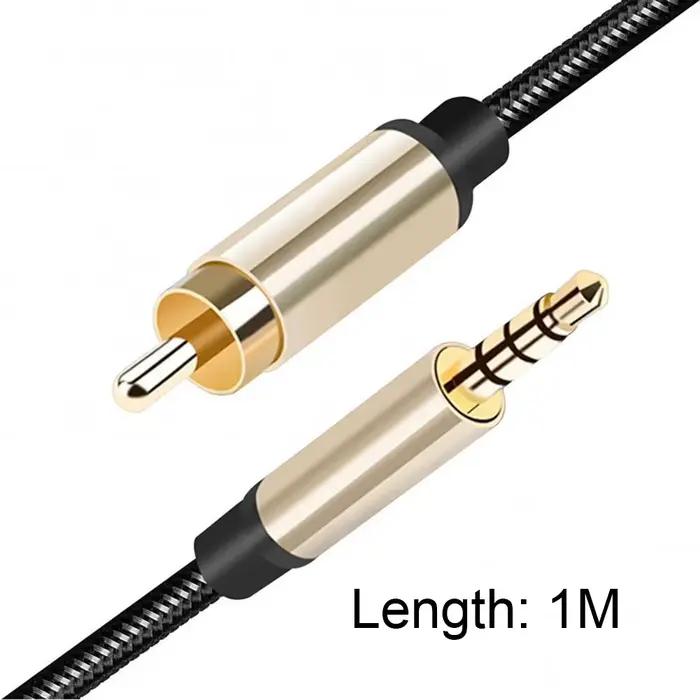 Câble Audio Coaxial Numérique Plaqué Or pour Barre de Son HDTV