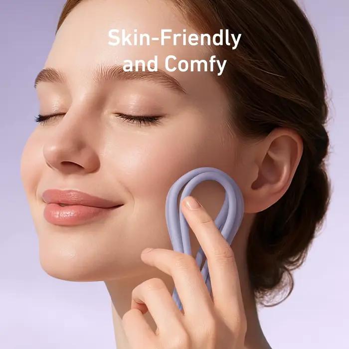 Câble USB Type C en silicone doux pour la peau
