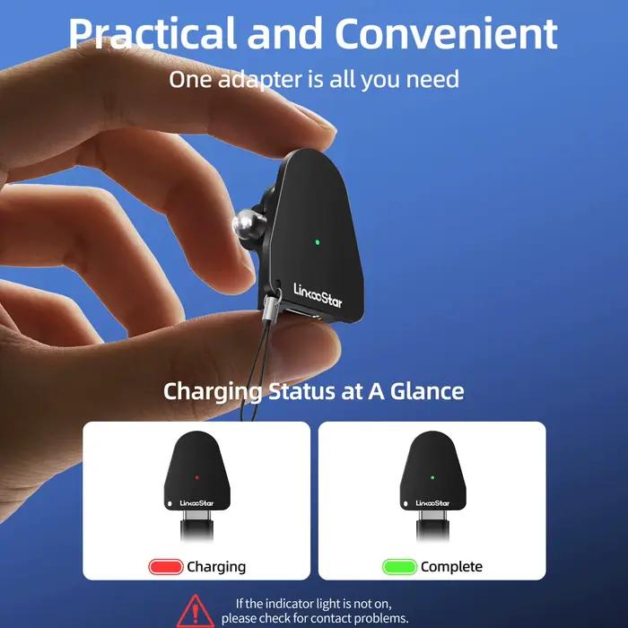 Adaptateur de chargeur USB-C pour Ray-Ban Meta Gen1&2 Wayfarer/Skyler/Headliner
